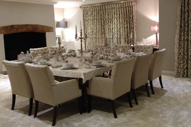 Dining room - transitional dining room idea in Surrey