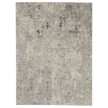 Nourison Rustic Textures 7'10" x 10'6" Grey/Beige Modern Indoor Area Rug
