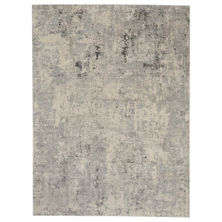 Nourison Rustic Textures 7'10" x 10'6" Grey/Beige Modern Indoor Area Rug