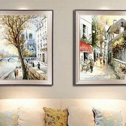 European Town Wall Art Set of 2 - Products