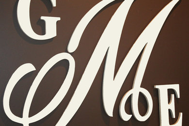 Monogram Wooden Wall Letters