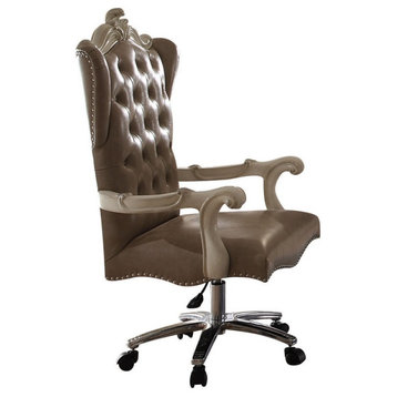 Acme Versailles Office Chair in Bone White