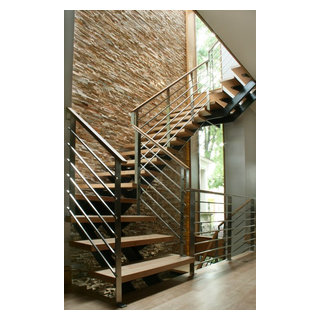 MILK Design Miami Stair & Fulton Railing - Contemporary - Staircase ...