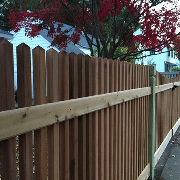 Jamaica Plain | Custom Red Cedar Spindle Picket w/ Scallop Gates