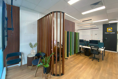 Photo of a small contemporary home design in Sydney.