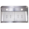 Kucht Professional 36" Stainless Steel Under Cabinet Range Hood in Silver