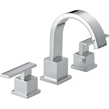 Delta Vero Two Handle Widespread Bathroom Faucet, Chrome, 3553LF