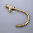 Traditional Single Lever Kitchen Sink Tap, Solid Brass With Swivel Spout, Gold