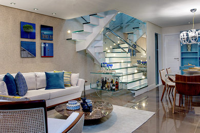 Living room - modern living room idea in Other