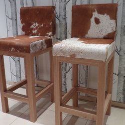 Cowhide Bar Stools - Bar Stools and Kitchen Stools