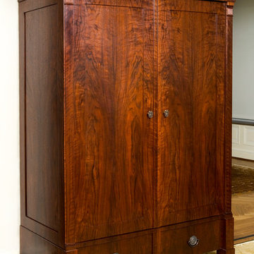 Custom armoire for TV - European walnut