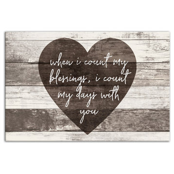 My days with you 16x24 Canvas Wall Art