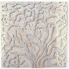 Haussmann Solid Tree of Life Wall Panels 18" Square, 3-Piece Set, Agate Gray O