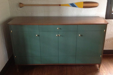 Green Lacquered Credenza