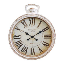 oversized round white wall clock