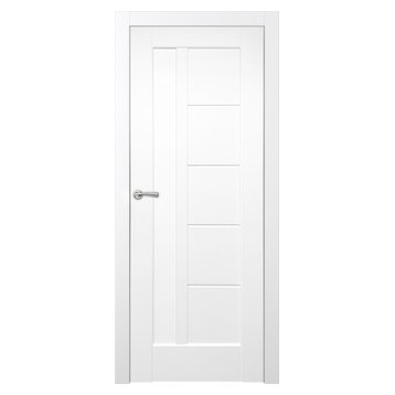Pensacola White Glazed Light Door Slab, 30"x80"