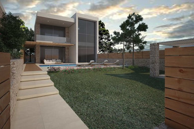 Modern exterior home idea in Other