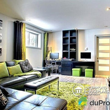 Modern family room photos - Contemporary / Modern House Plan no. 3713-V1 by Drum