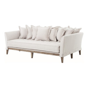 Dedon French Country Coastal Style Light Sand Sofa Transitional Dedon French Country Coastal Style