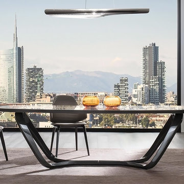 Segno Table, Vela Chair, Segno Suspension Lamp