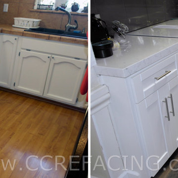 Los Gatos reface with White Shaker doors