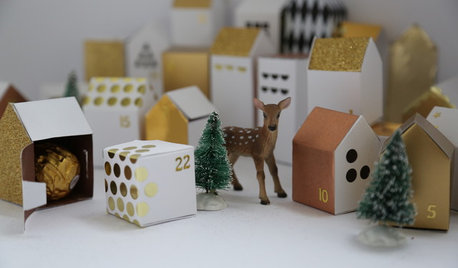 Craft: How to Make an Advent Village