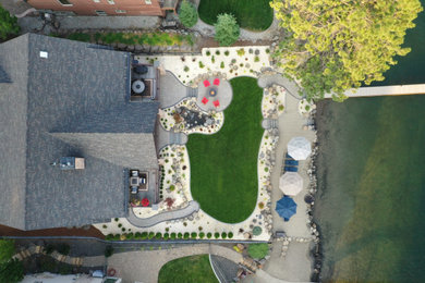 Example of a trendy home design design in Seattle