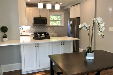 Transitional kitchen photo in Boston