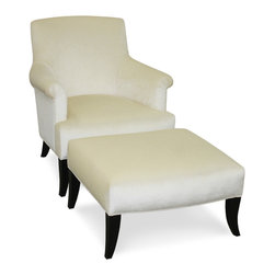 Paris Lounge Chair w/Matching Ottoman - Armchairs And Accent Chairs