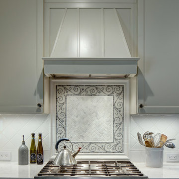 Updated Traditional Kitchen and Powder Room