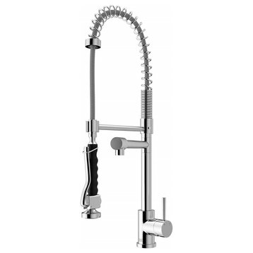 Fontana Verona Single Handle Chrome Sprayer Kitchen Sink Faucet