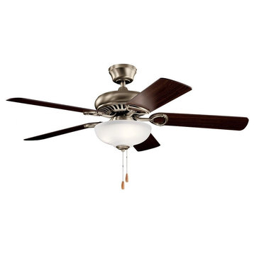 Ceiling Fan Light Kit - 18 inches tall by 52 inches wide-Antique Pewter Finish