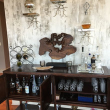 Dry bar cabinets