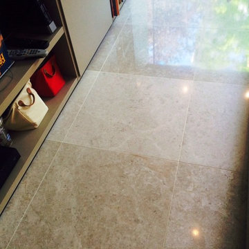 Cleaning, Burnishing and Sealing a Limestone Floor in St. John’s Wood