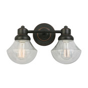 Sawyer 2-Light Wall Light, Oil Rubbed Bronze