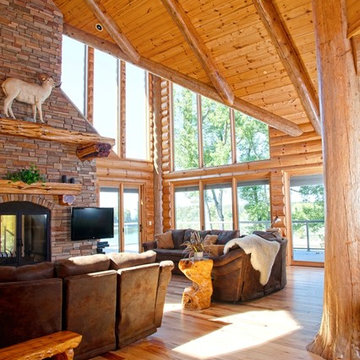 Lake Delton, WI project by Wisconsin Log Homes - www.wisconsinloghomes.com