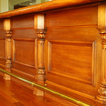 Hand Made Carving Wood Custom Bar
