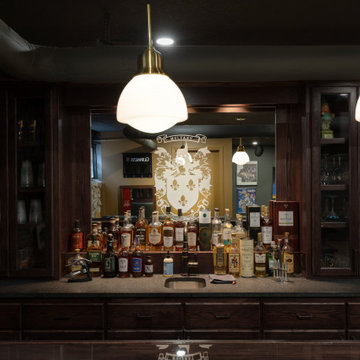 Old World Irish Pub Basement Finish Kansas City, MO