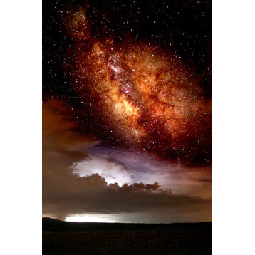 Fine Art Photograph, Milky Way and Thurderstorm, Fine Art Paper Giclee