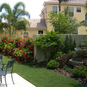 Apollo Beach Contemporary Pool & Spa w/ Traditional Pavilion & Landscape