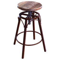 Industrial Bar Stools And Counter Stools by Burleson Home Furnishings