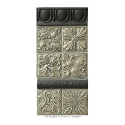 Fine Art Tileworks - Egg & Dart with 3"x3" deco tiles - Tile