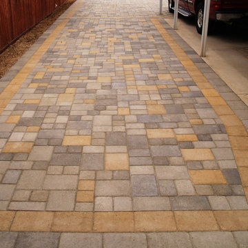 Pavers Driveway with Dual Border, Nipomo CA