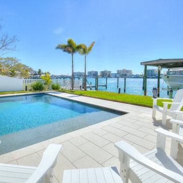 Modern Pool With Boat Dock, Modern House, Remodeling Ideas