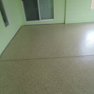 Parmer: Johnstown Enclosed Indoor Patio Epoxy in Johnstown, Colorado