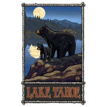 Paul A. Lanquist Lake Tahoe California Bear Lake Moon Art Print, 24"x36"
