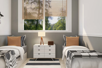 Danish home design photo in Houston