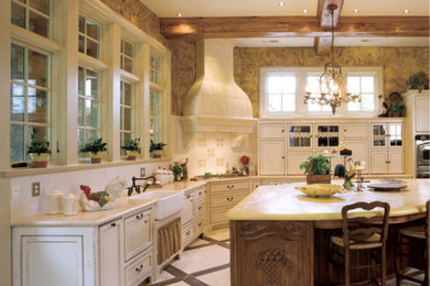 Example of a french country kitchen design in Nashville