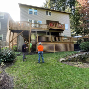 Old cedar deck