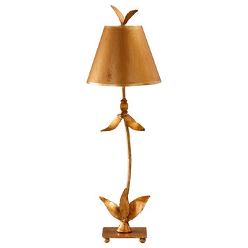 Red Bell Gold Table Lamp